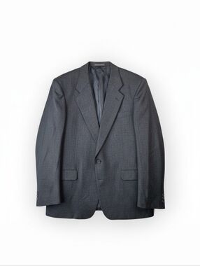 Moda Prima 100% Wool Blazer Gray 2 Button Sport Coat Mens 44R